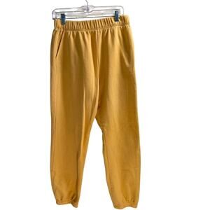 Billabong Pants Mens Large Yellow Sweatpants Jogger Fleece Athletic Lounge